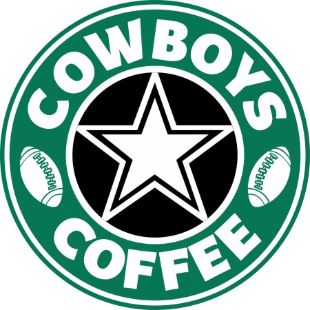 Dallas Cowboys starbucks coffee logo vinyl decal